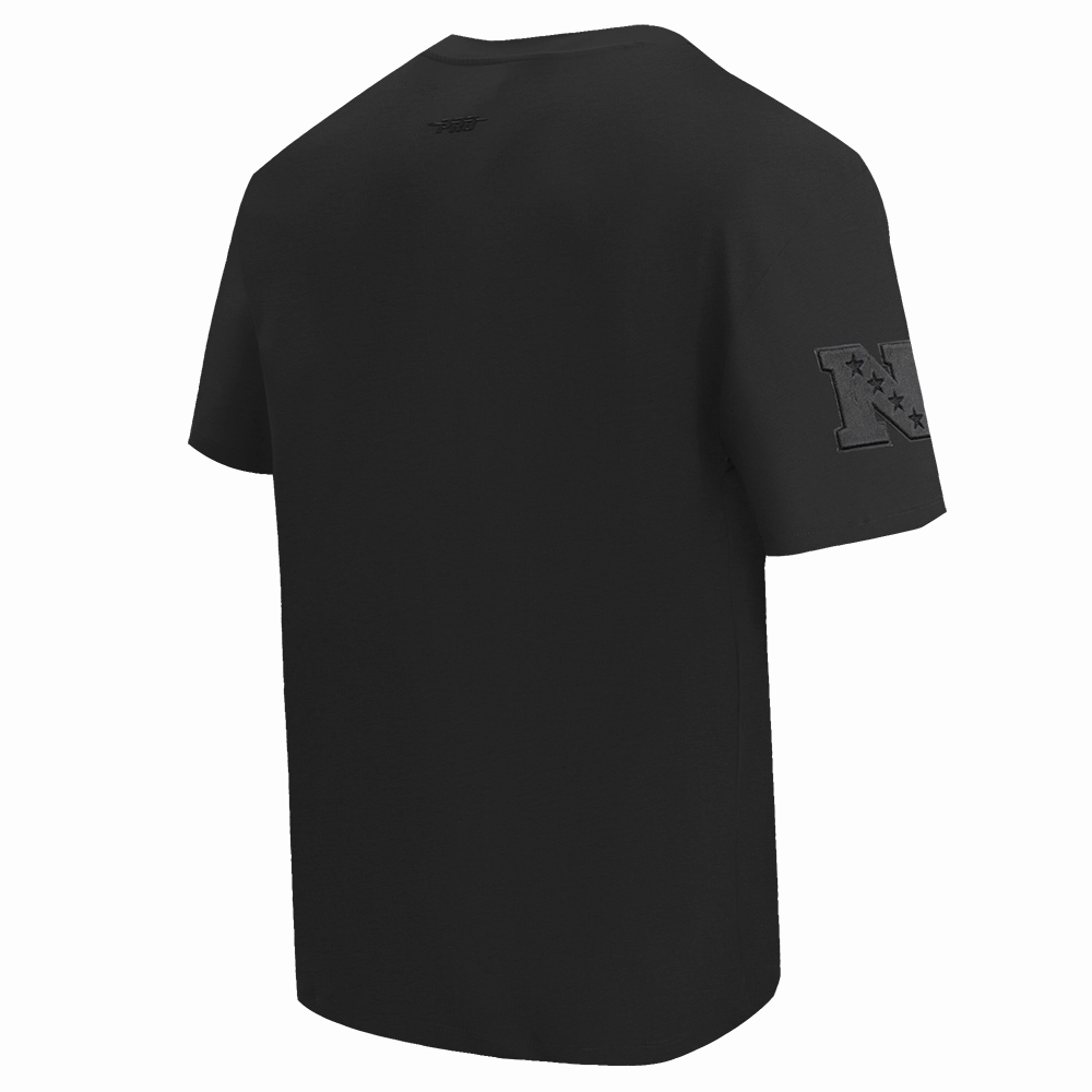 NFL CHICAGO BEARS NEUTRAL COTTON JERSEY DROP SHOULDER TEE (BLACK)