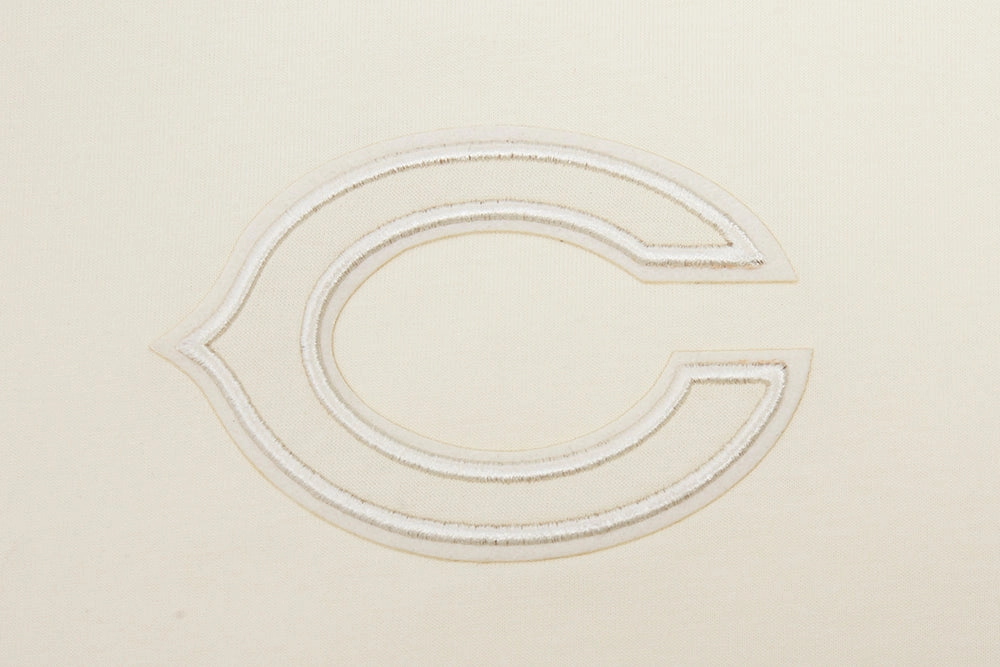 NFL CHICAGO BEARS NEUTRAL COTTON JERSEY DROP SHOULDER TEE (EGGSHELL)