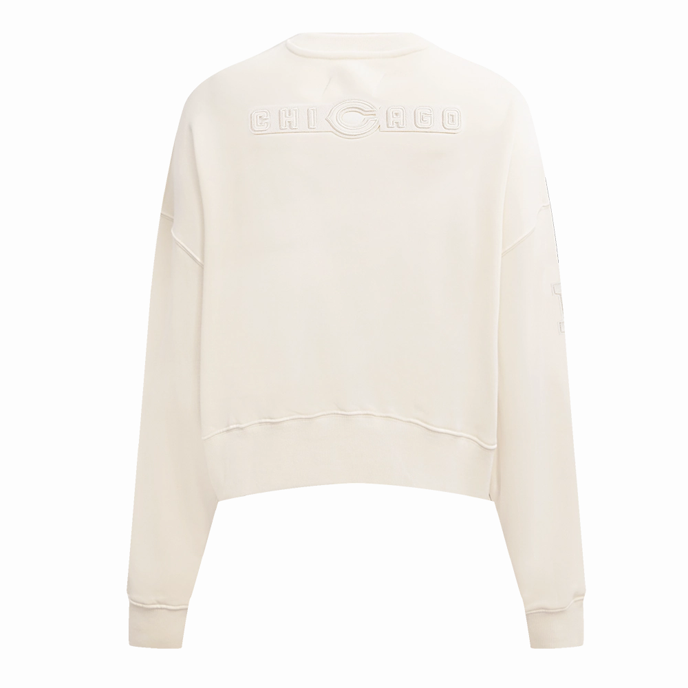 NFL CHICAGO BEARS NEUTRAL WOMEN'S CREWNECK (EGGSHELL)