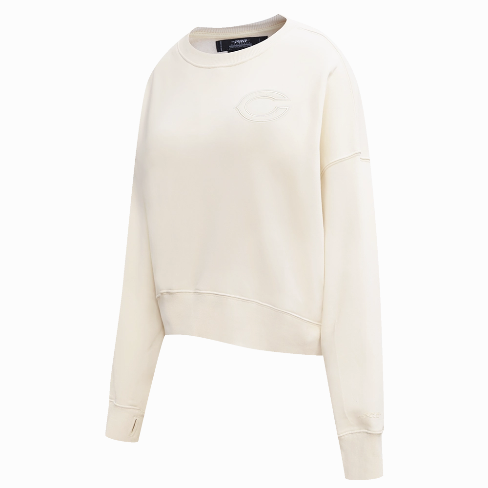 NFL CHICAGO BEARS NEUTRAL WOMEN'S CREWNECK (EGGSHELL)