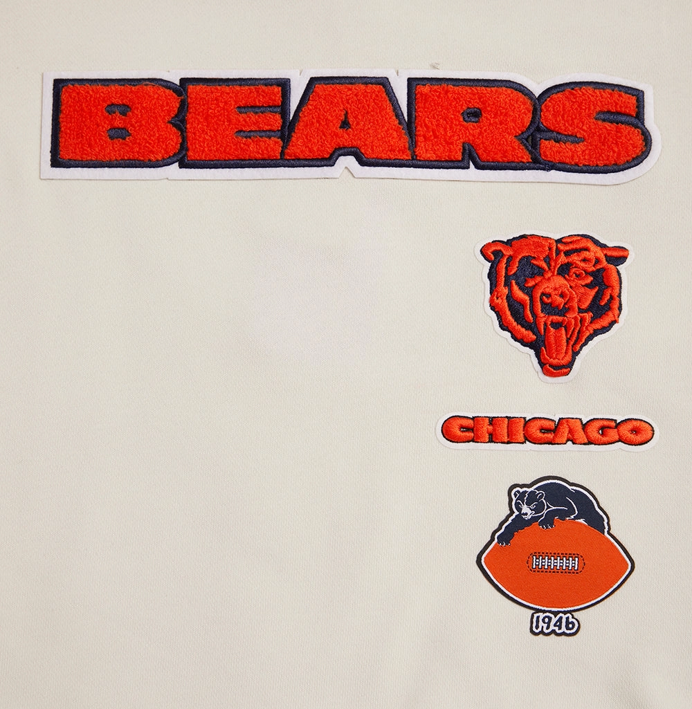 NFL CHICAGO BEARS RETRO CLASSIC WOMEN'S CREWNECK (EGGSHELL/MIDNIGHT NAVY)