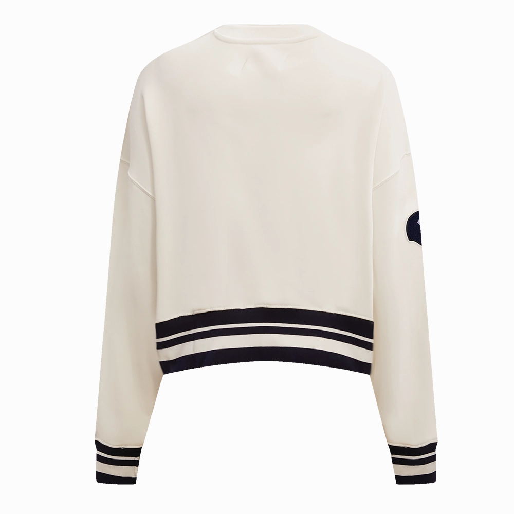 NFL CHICAGO BEARS RETRO CLASSIC WOMEN'S CREWNECK (EGGSHELL/MIDNIGHT NAVY)