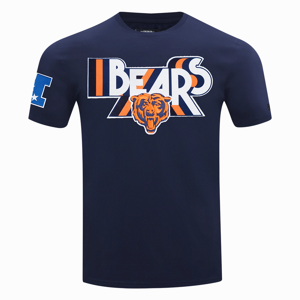 NFL CHICAGO BEARS RETRO ELEVATION MEN'S SINGLE JERSEY TEE (MIDNIGHT NAVY)
