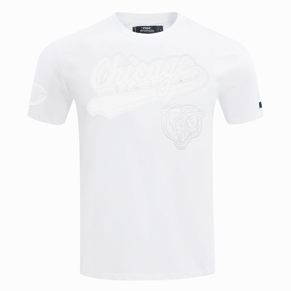 NFL CHICAGO BEARS WHITE OUT MEN'S SINGLE JERSEY TEE (WHITE)