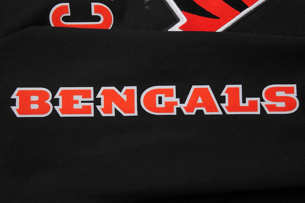 NFL CINCINNATI BENGALS CLASSIC BRISTLE MEN'S CREWNECK (BLACK)