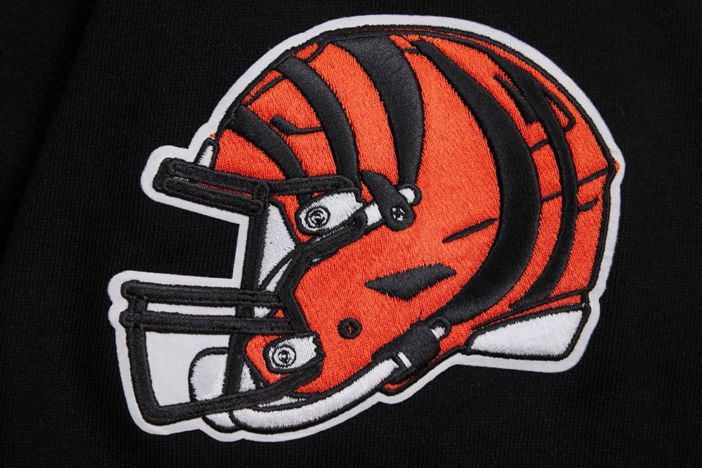 NFL CINCINNATI BENGALS CLASSIC BRISTLE MEN'S CREWNECK (BLACK)