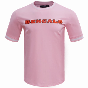 NFL CINCINNATI BENGALS CLASSIC CHENILLE MEN'S TEE (PINK)
