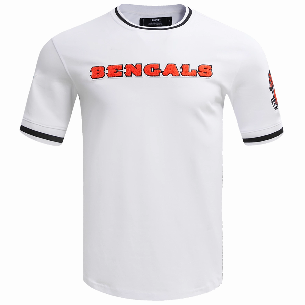 NFL CINCINNATI BENGALS CLASSIC CHENILLE MEN'S TEE (WHITE)