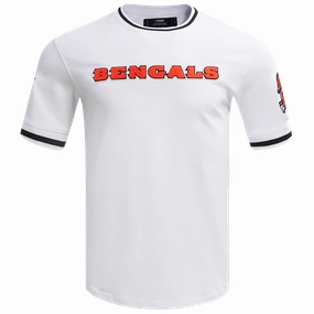 NFL CINCINNATI BENGALS CLASSIC CHENILLE MEN'S TEE (WHITE)