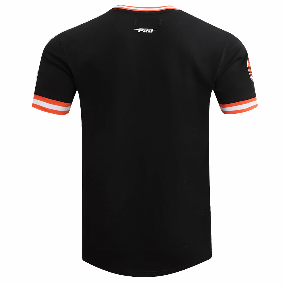 NFL CINCINNATI BENGALS JOE BURROW #9 MEN'S TEE (BLACK/ORANGE)