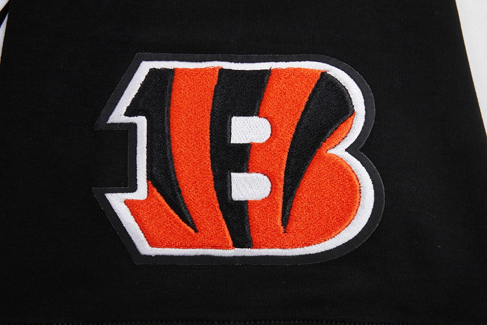 NFL CINCINNATI BENGALS JOE BURROW #9 MEN'S TEE (BLACK/ORANGE)