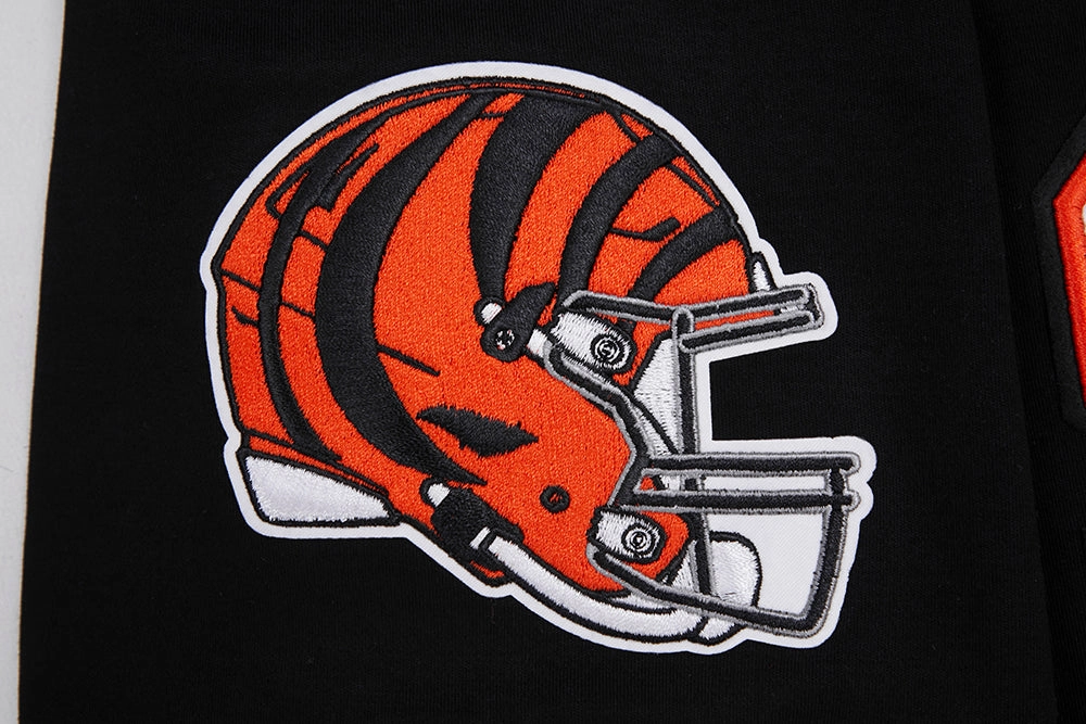 NFL CINCINNATI BENGALS JOE BURROW #9 MEN'S TEE (BLACK/ORANGE)