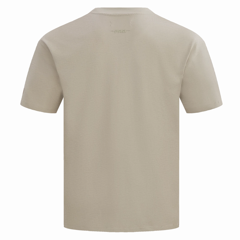 NFL CINCINNATI BENGALS NEUTRAL COTTON JERSEY DROP SHOULDER TEE (TAUPE)