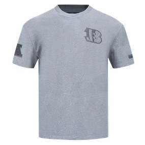 NFL CINCINNATI BENGALS NEUTRAL MEN'S DROP SHOULDER TEE (DARK HEATHER GRAY)