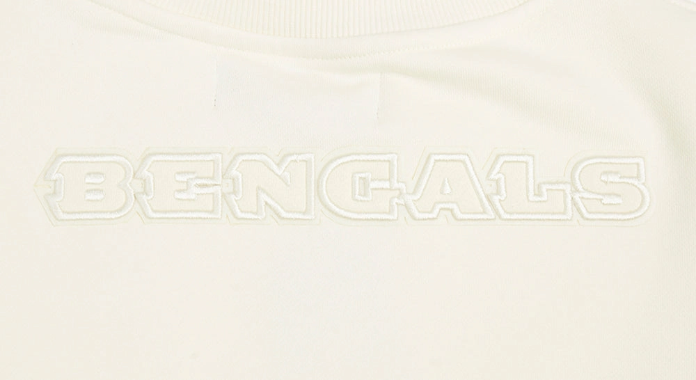 NFL CINCINNATI BENGALS NEUTRAL WOMEN'S CREWNECK (EGGSHELL)