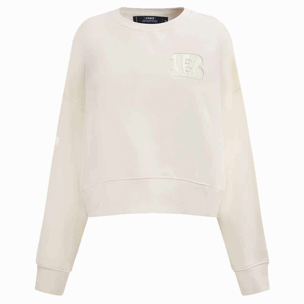 NFL CINCINNATI BENGALS NEUTRAL WOMEN'S CREWNECK (EGGSHELL)
