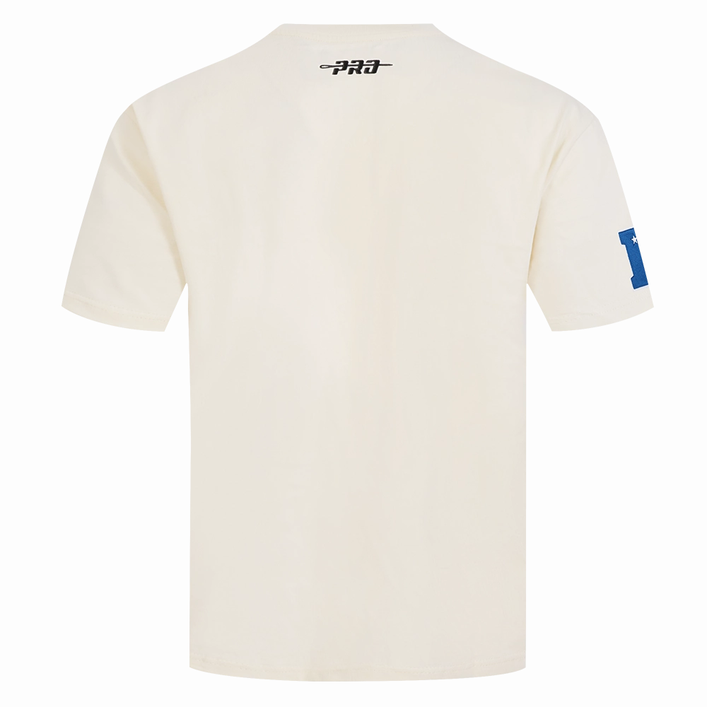NFL DALLAS COWBOYS CHROME MEN'S COTTON JERSEY DROP SHOULDER TEE (EGGSHELL)