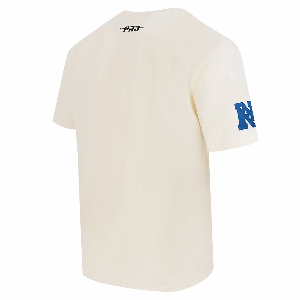 NFL DALLAS COWBOYS CHROME MEN'S COTTON JERSEY DROP SHOULDER TEE (EGGSHELL)
