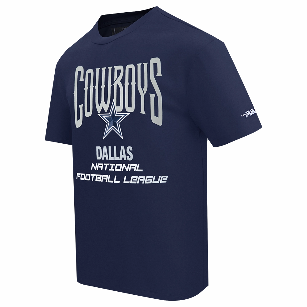 NFL DALLAS COWBOYS CITY TOUR 2.0 MEN'S COTTON JERSEY DROP SHOULDER TEE (MIDNIGHT NAVY)
