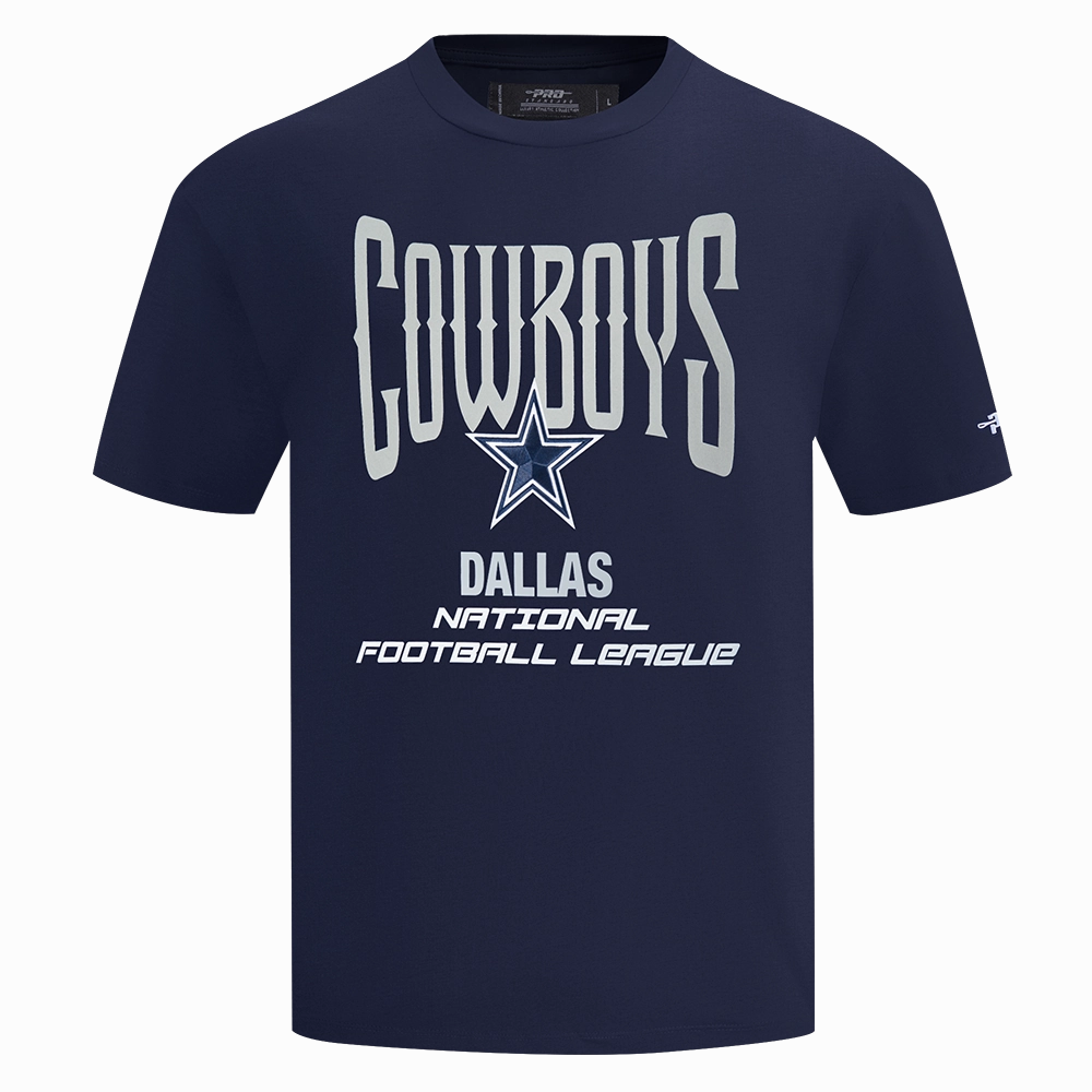 NFL DALLAS COWBOYS CITY TOUR 2.0 MEN'S COTTON JERSEY DROP SHOULDER TEE (MIDNIGHT NAVY)