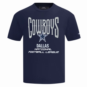 NFL DALLAS COWBOYS CITY TOUR 2.0 MEN'S COTTON JERSEY DROP SHOULDER TEE (MIDNIGHT NAVY)