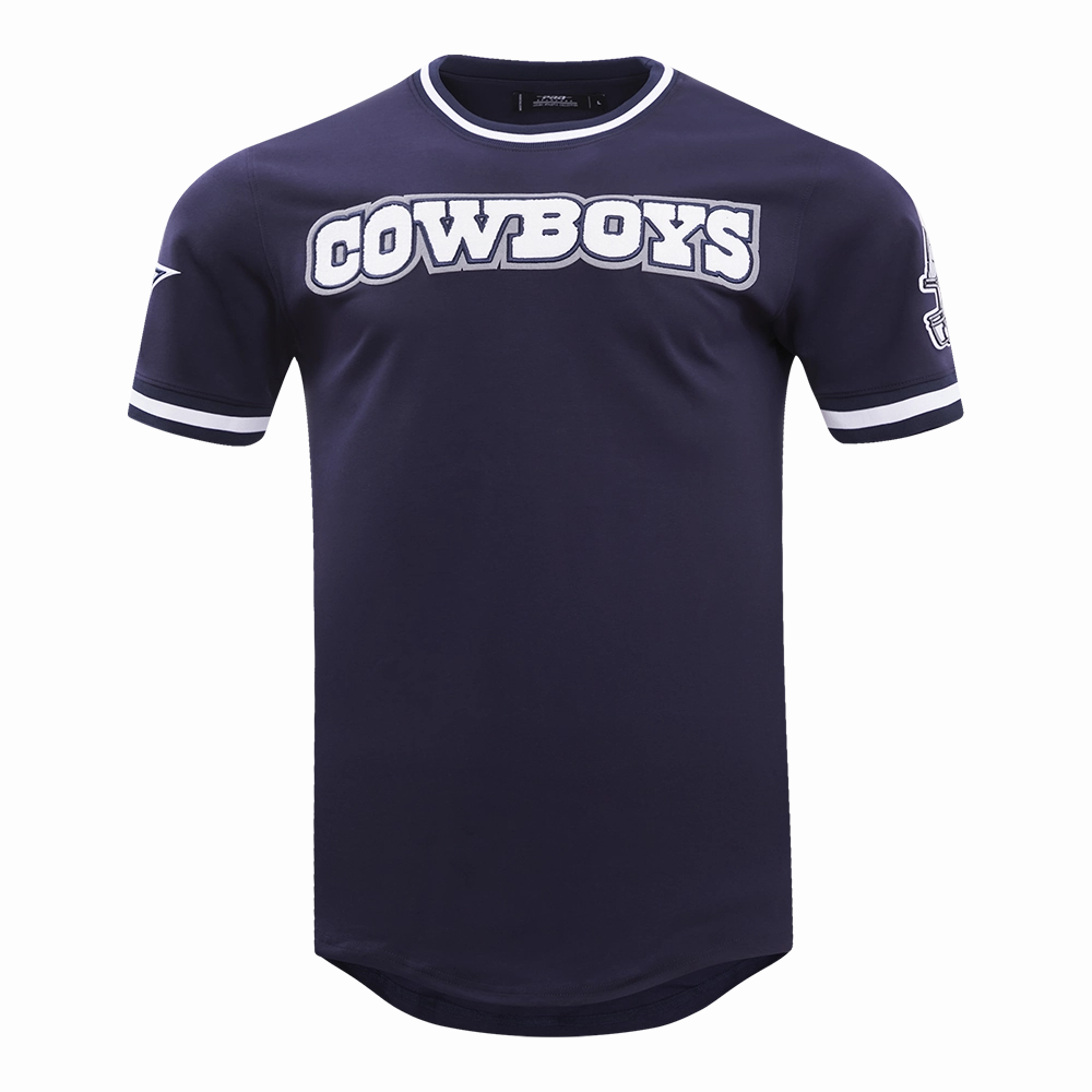 NFL DALLAS COWBOYS CLASSIC CHENILLE DOUBLE KNIT TEE (MIDNIGHT NAVY)
