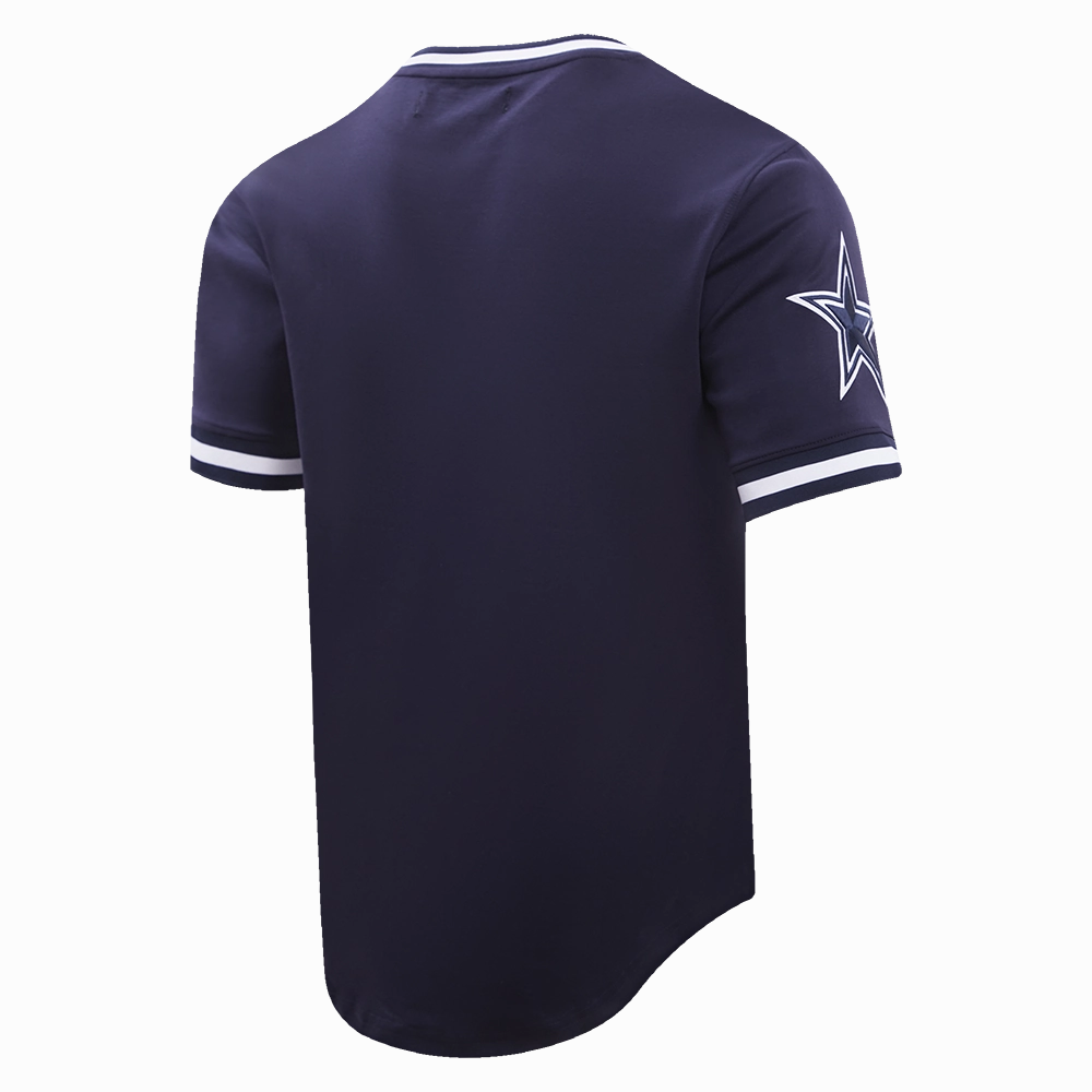NFL DALLAS COWBOYS CLASSIC CHENILLE DOUBLE KNIT TEE (MIDNIGHT NAVY)