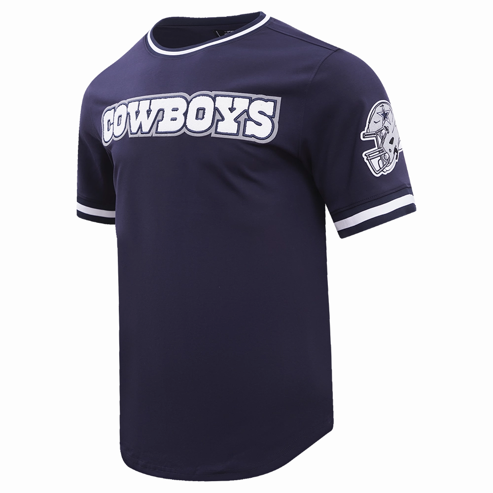 NFL DALLAS COWBOYS CLASSIC CHENILLE DOUBLE KNIT TEE (MIDNIGHT NAVY)