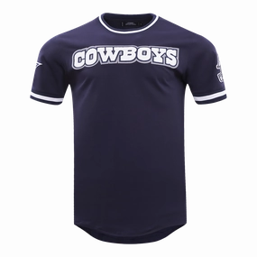 NFL DALLAS COWBOYS CLASSIC CHENILLE DOUBLE KNIT TEE (MIDNIGHT NAVY)