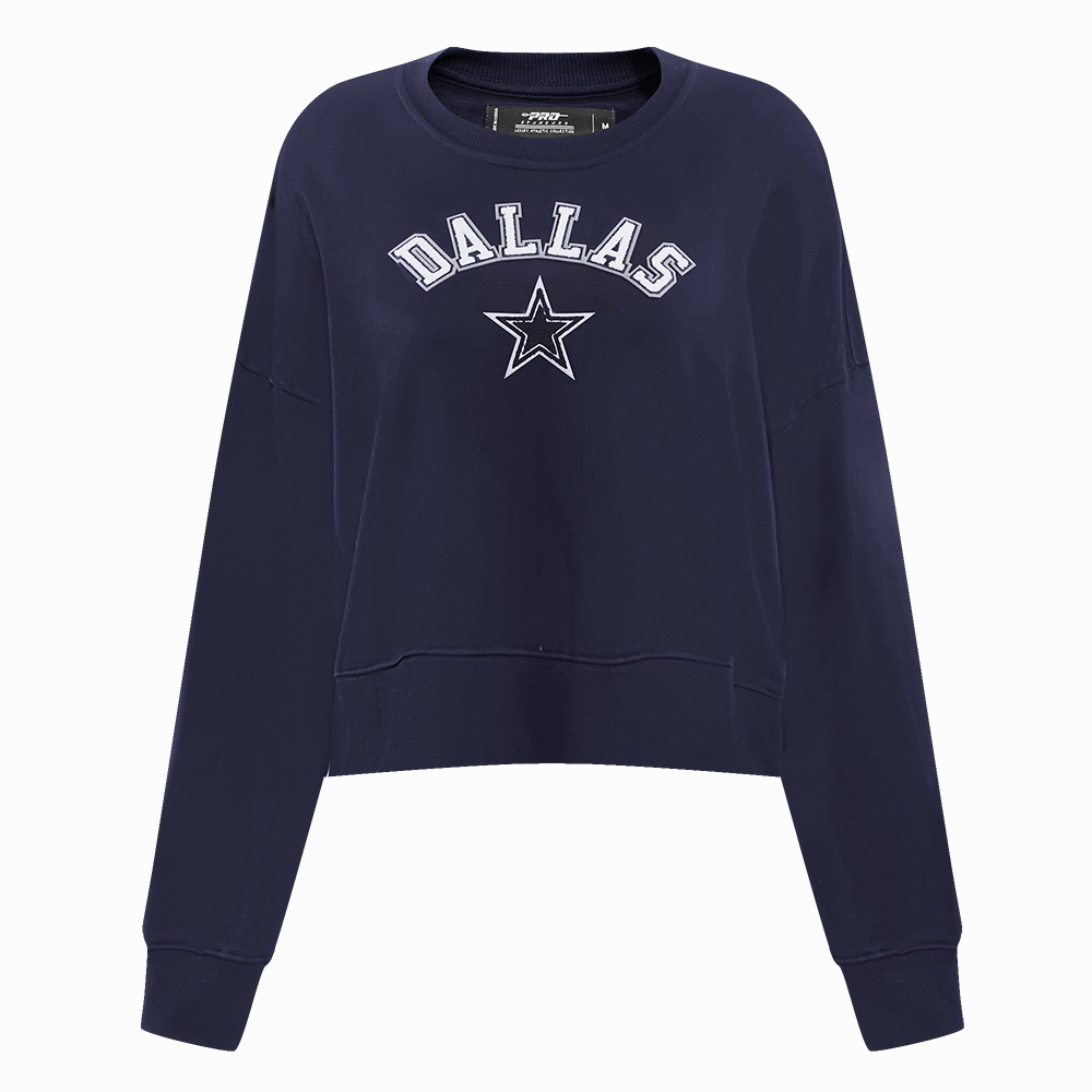 NFL DALLAS COWBOYS CLASSIC WOMEN'S CREWNECK (MIDNIGHT NAVY)