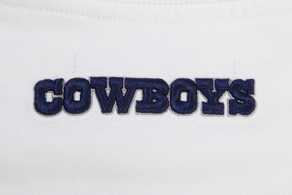 NFL DALLAS COWBOYS CLASSIC WOMEN'S CREWNECK (WHITE)