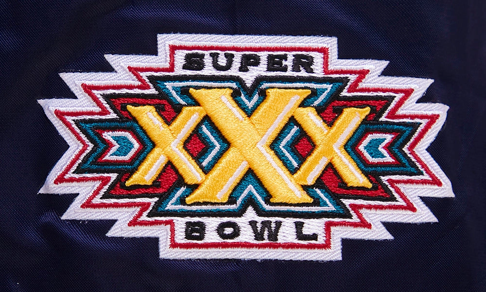 NFL DALLAS COWBOYS CLASSIC WOMEN'S SATIN JACKET (MIDNIGHT NAVY)