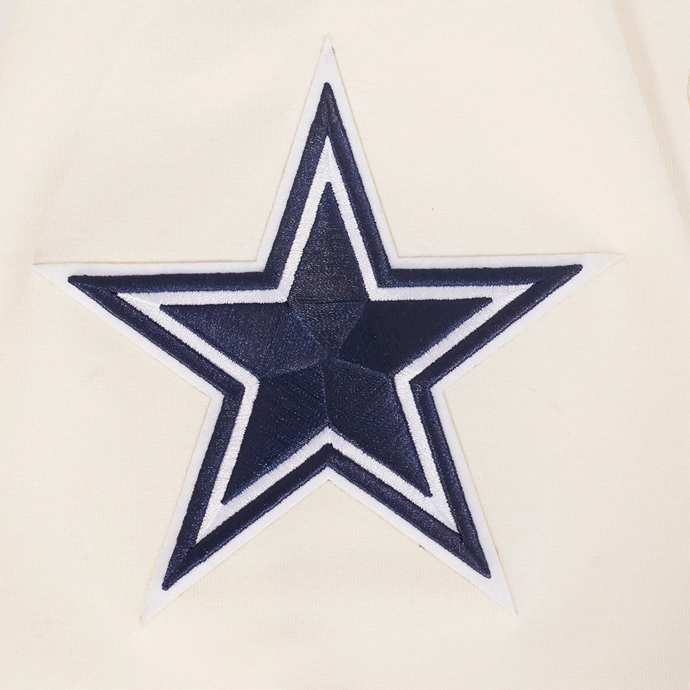 NFL DALLAS COWBOYS ECHO LOGO MEN'S SINGLE JERSEY TEE (EGGSHELL)