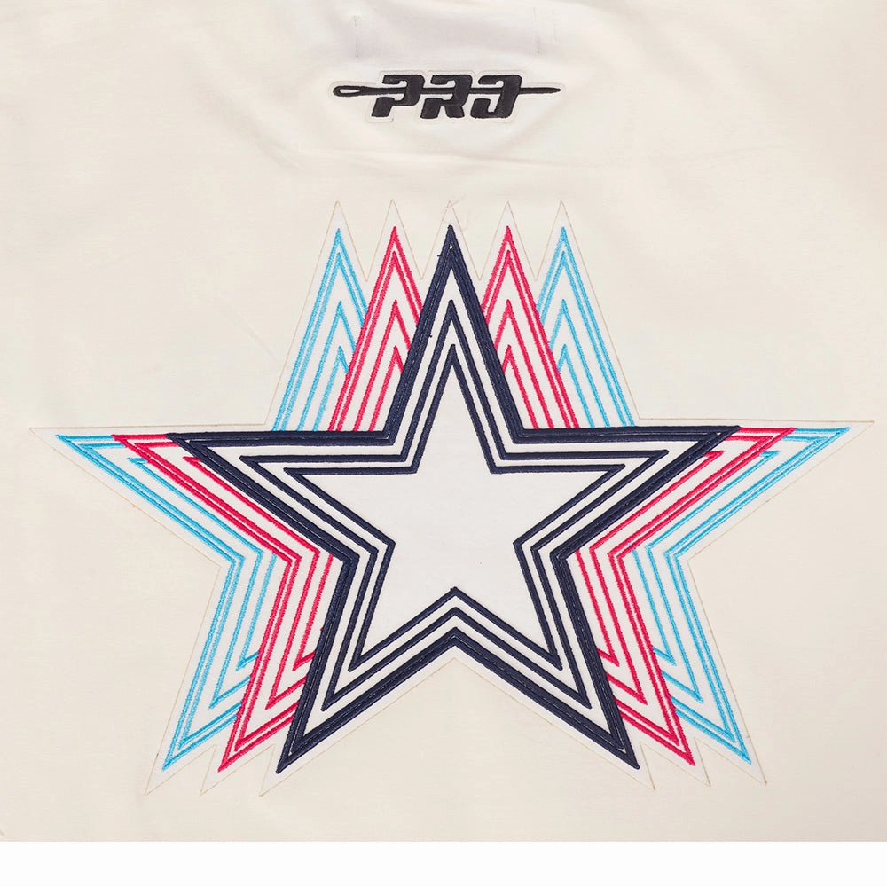 NFL DALLAS COWBOYS ECHO LOGO MEN'S SINGLE JERSEY TEE (EGGSHELL)
