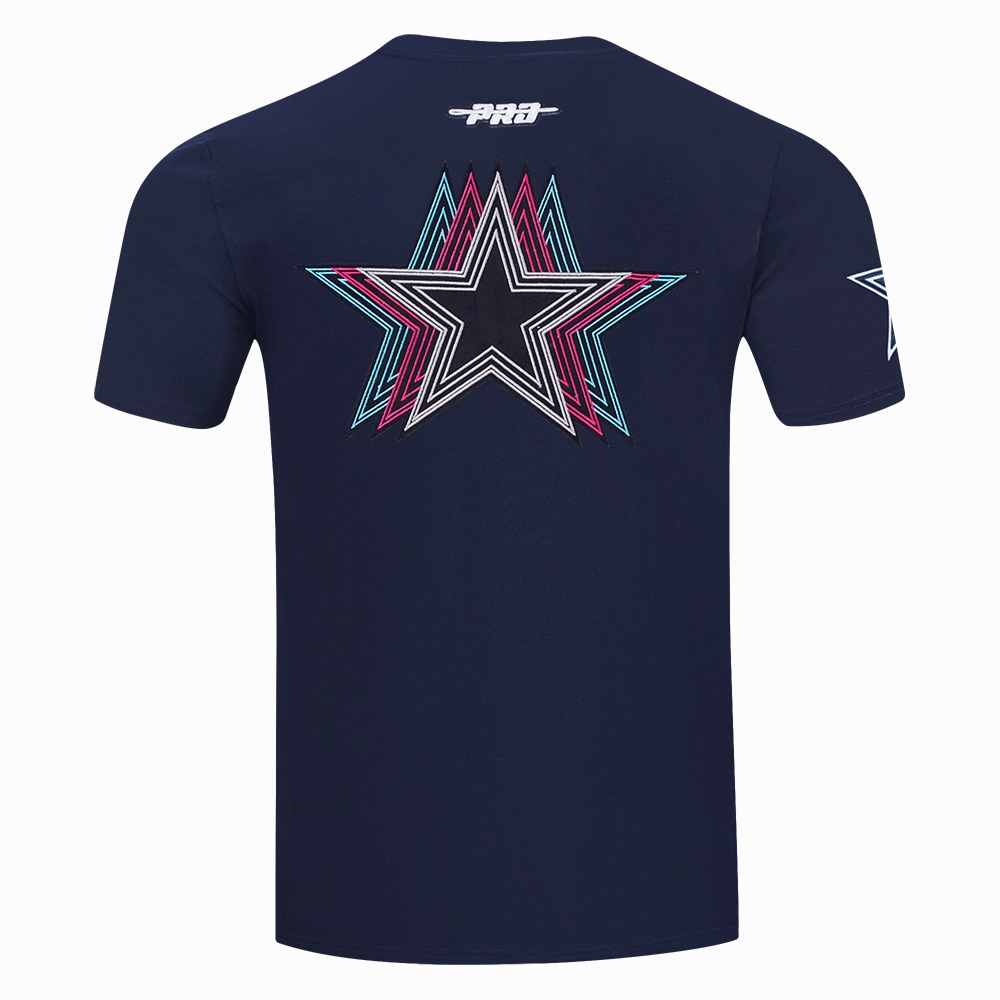 NFL DALLAS COWBOYS ECHO LOGO MEN'S SINGLE JERSEY TEE (MIDNIGHT NAVY)