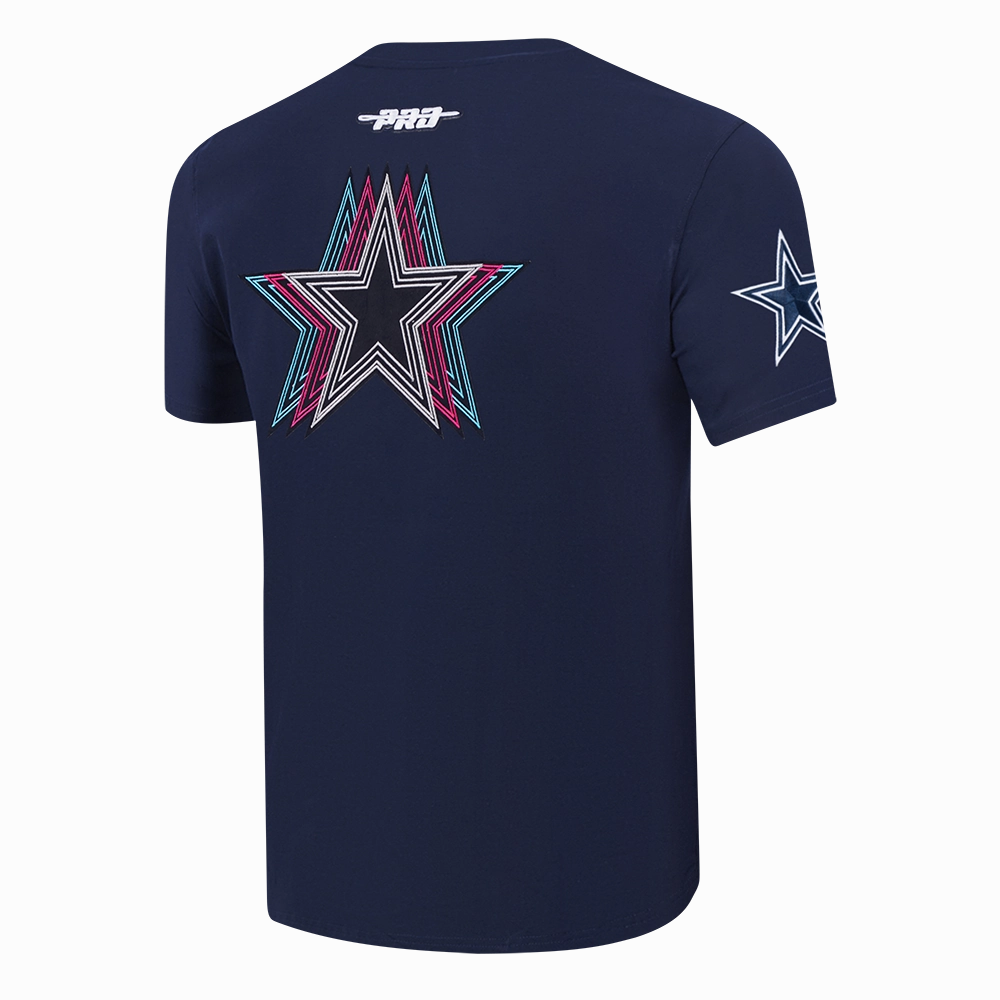 NFL DALLAS COWBOYS ECHO LOGO MEN'S SINGLE JERSEY TEE (MIDNIGHT NAVY)