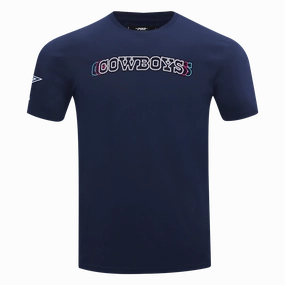 NFL DALLAS COWBOYS ECHO LOGO MEN'S SINGLE JERSEY TEE (MIDNIGHT NAVY)