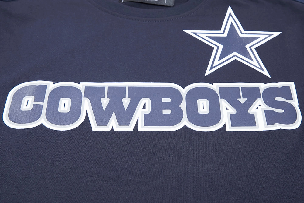 NFL DALLAS COWBOYS LOGO PRO TEAM MEN'S TAPING TEE (MIDNIGHT NAVY)