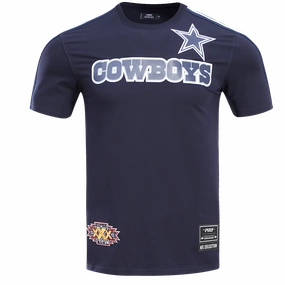 NFL DALLAS COWBOYS LOGO PRO TEAM MEN'S TAPING TEE (MIDNIGHT NAVY)