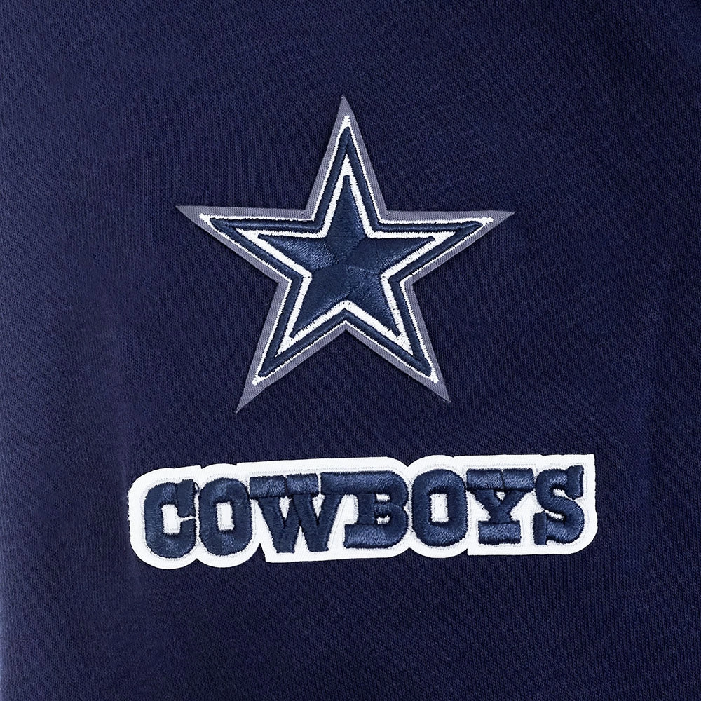 NFL DALLAS COWBOYS MASHUP WOMEN'S RIB CREWNECK (MIDNIGHT NAVY)