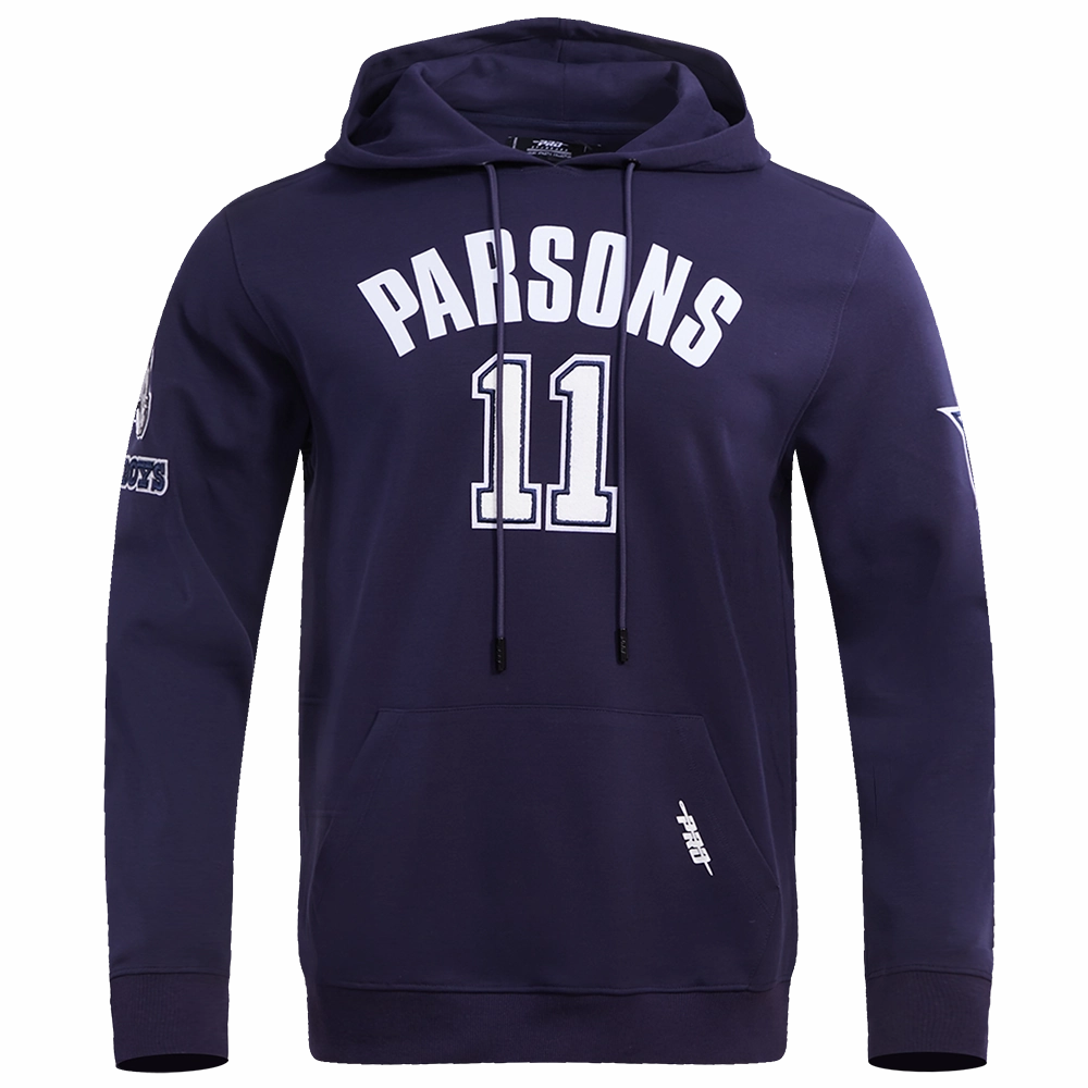 NFL DALLAS COWBOYS MICAH PARSONS #11 MEN'S PULLOVER HOODIE (MIDNIGHT NAVY)