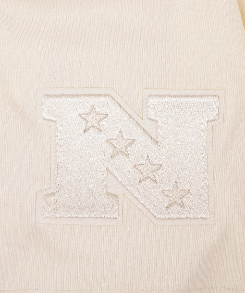 NFL DALLAS COWBOYS NEUTRAL COTTON JERSEY DROP SHOULDER TEE (EGGSHELL)