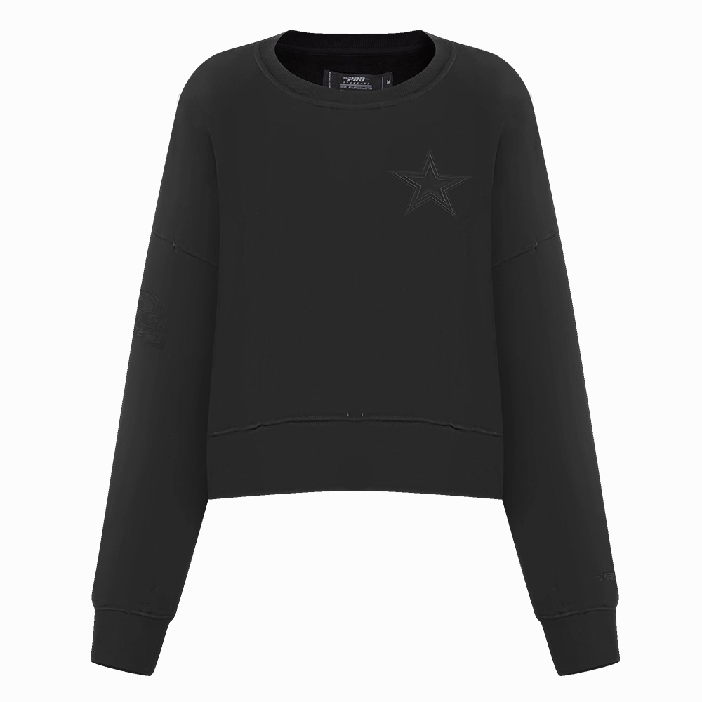 NFL DALLAS COWBOYS NEUTRAL WOMEN'S CREWNECK (BLACK)
