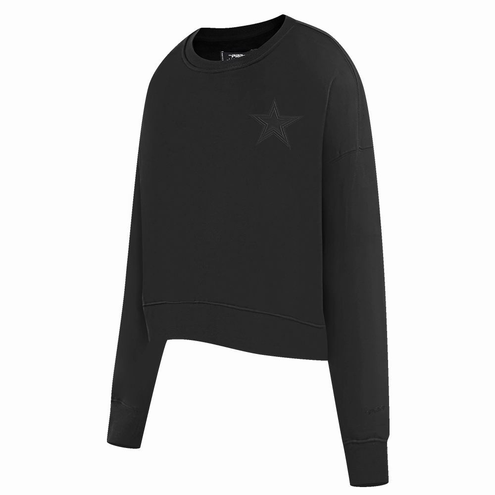 NFL DALLAS COWBOYS NEUTRAL WOMEN'S CREWNECK (BLACK)