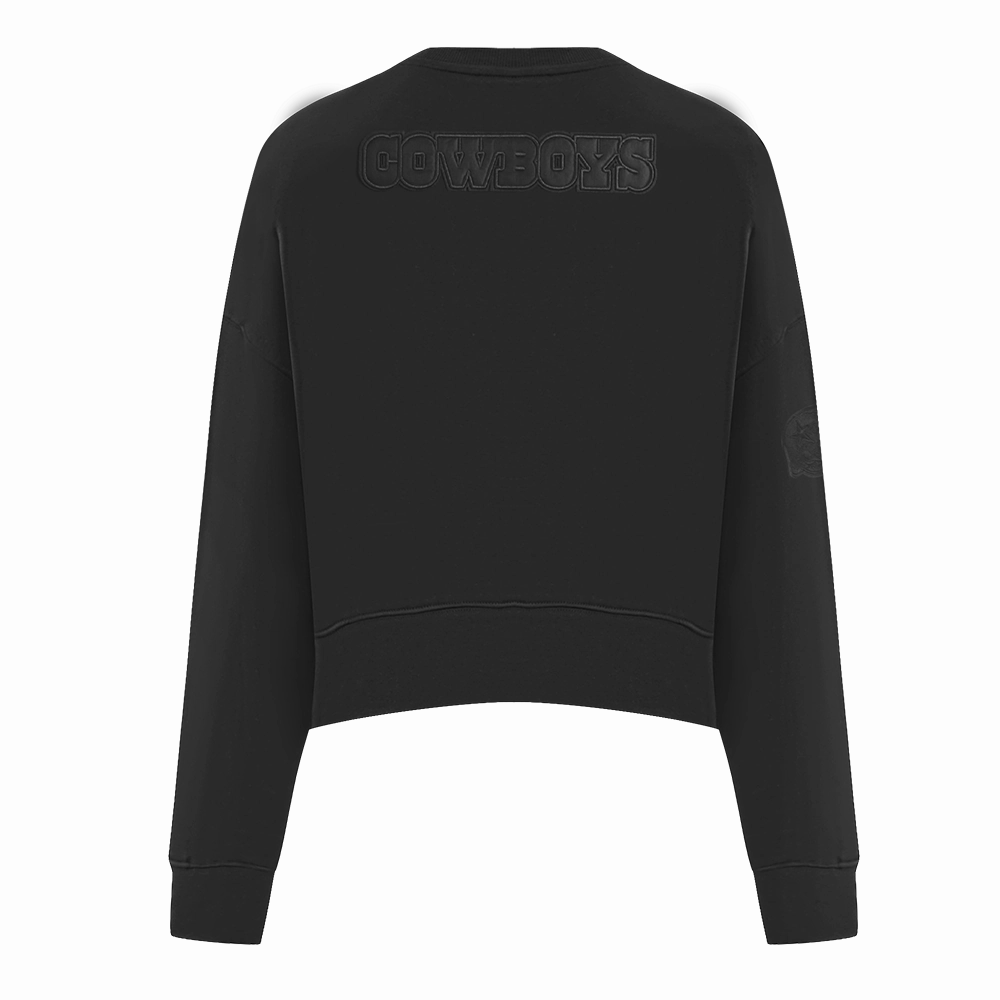 NFL DALLAS COWBOYS NEUTRAL WOMEN'S CREWNECK (BLACK)