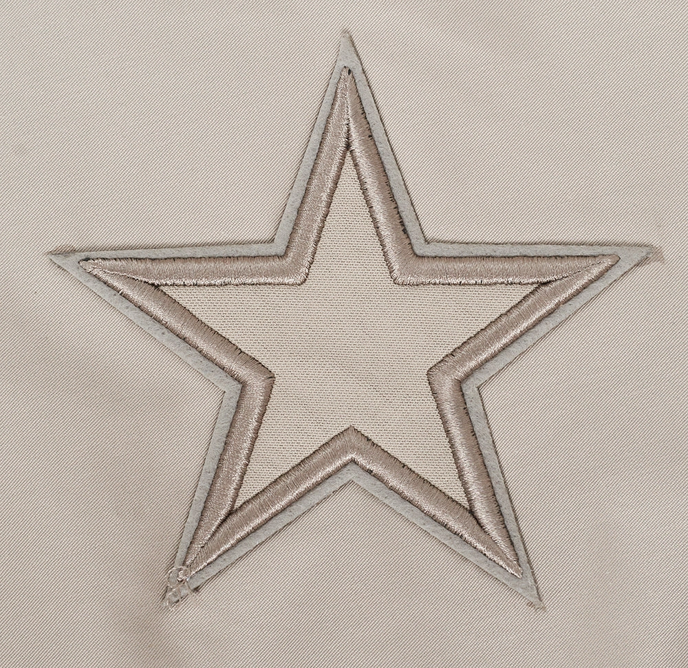 NFL DALLAS COWBOYS NEUTRAL WOMEN'S TWILL JACKET (TAUPE)