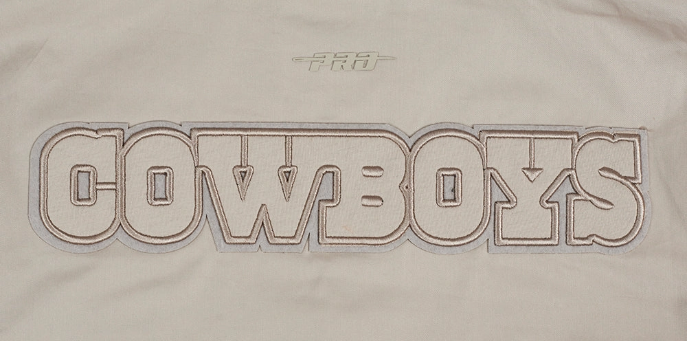 NFL DALLAS COWBOYS NEUTRAL WOMEN'S TWILL JACKET (TAUPE)