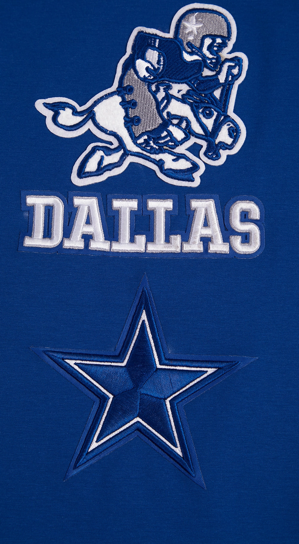 NFL DALLAS COWBOYS RETRO CLASSIC MEN'S STRIPED TEE (DODGER BLUE)
