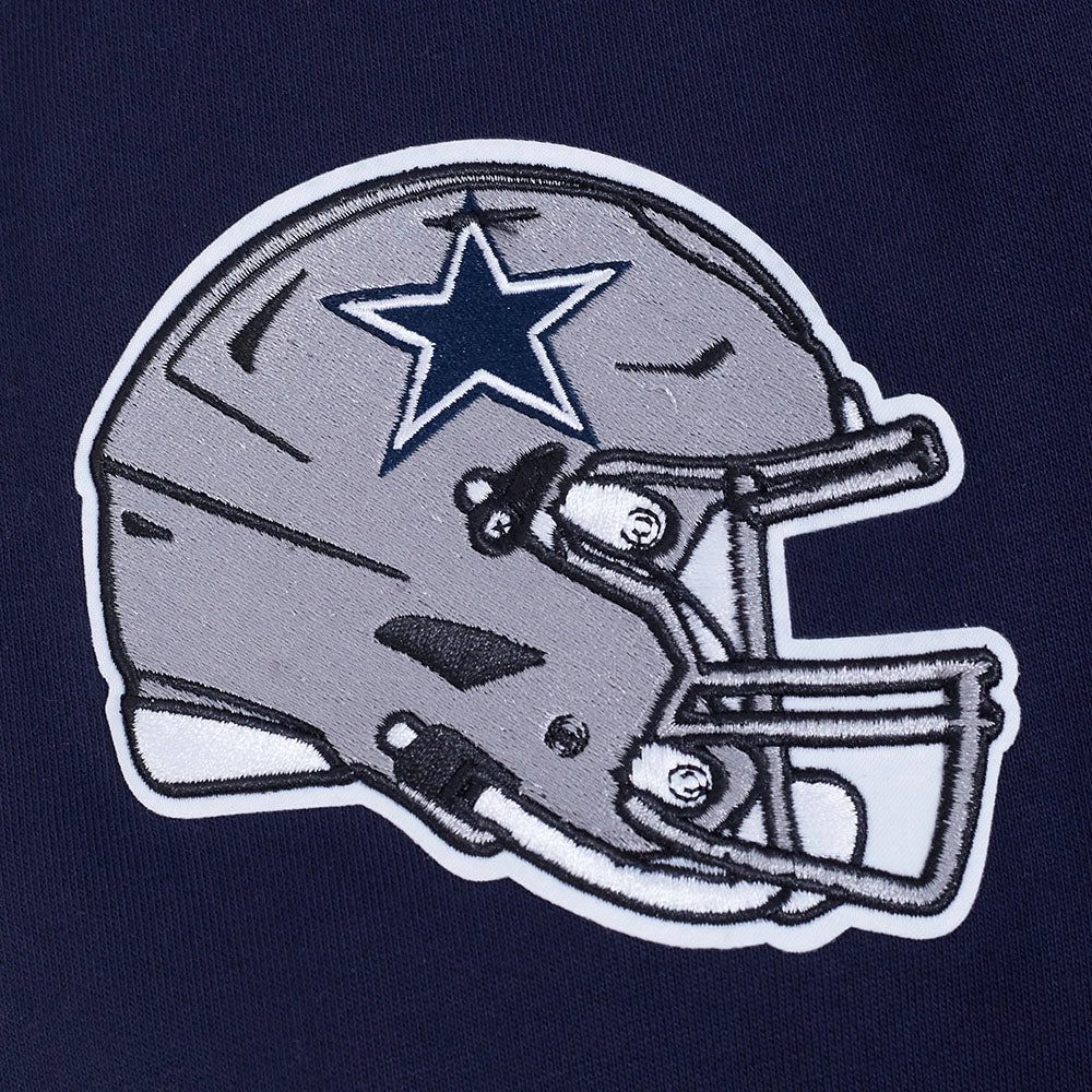 NFL DALLAS COWBOYS SOUVENIR MEN'S FLEECE PULLOVER HOODIE (MIDNIGHT NAVY)