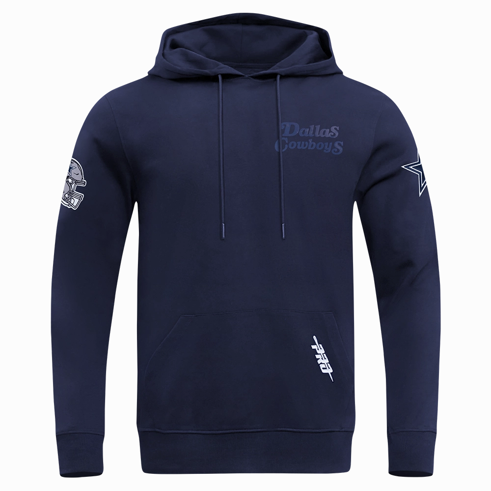 NFL DALLAS COWBOYS SOUVENIR MEN'S FLEECE PULLOVER HOODIE (MIDNIGHT NAVY)